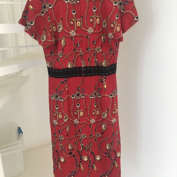 Dolce Gabbana Napoli Rosary print dress IT44 new - Picture 4 of 8